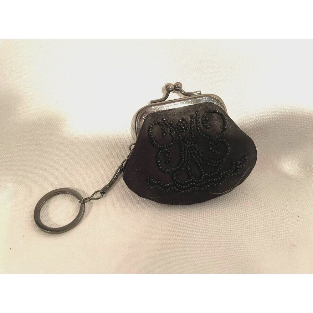 Ann Taylor LOFT Keychain Beaded Change Purse